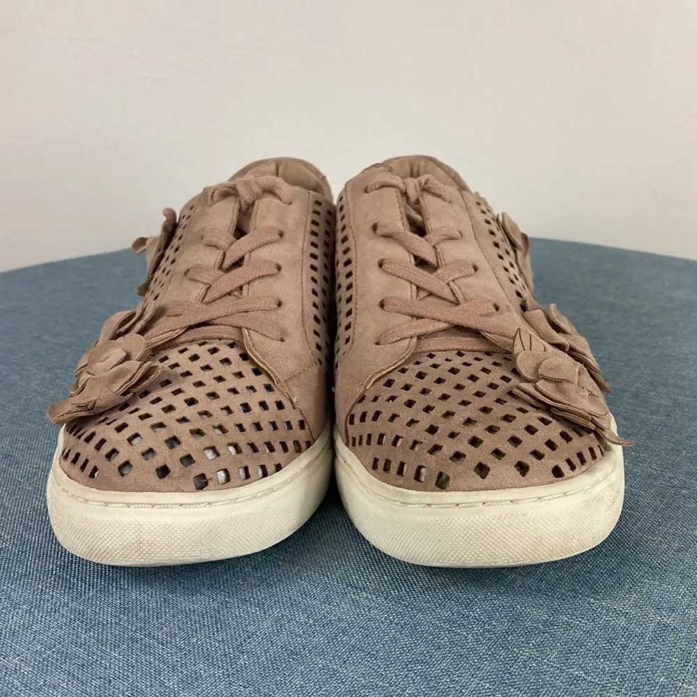 Vince Camuto VC Brellia Leather pale pink sneakers size 10 M
